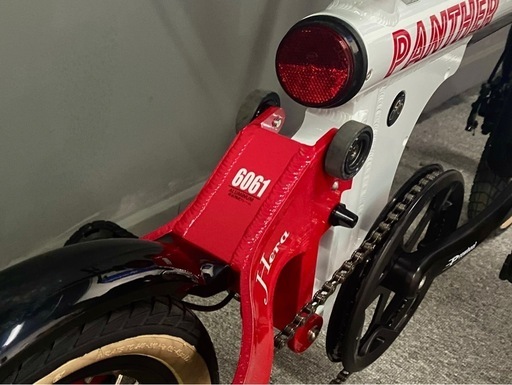 16インチ 軽量アルミPANTHER 三折りたたみ自転車 シングル