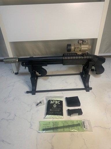 オマケ追加 マルゼン CA870ブルドッグ ブラスター、G&Pマウントレール付き