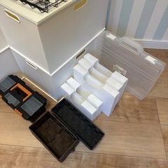 ニトリ　カラーボックス収納・収納カゴ・コレクションケース・袋収納・その他収納ケース　まとめ売りの画像