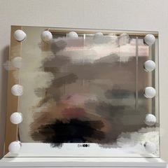 ドレッサー 鏡 電球付きの画像