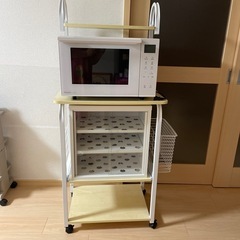 レンジ台キッチンワゴンの画像