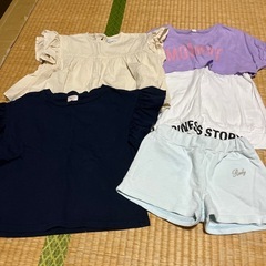 ⑩女の子　110 夏物　半袖　ズボン　スカートの画像