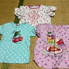 ⑩女の子　110 夏物　半袖　ズボン　スカートの画像