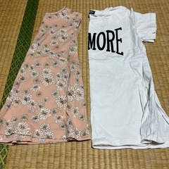 ⑩女の子　110 夏物　半袖　ズボン　スカートの画像