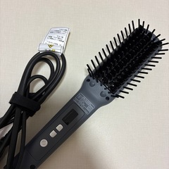 SALONIA ストレートヒートブラシ　スリム　グレーの画像