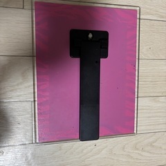 鏡 ミラー 卓上・壁掛け両用 ピンクゼブラ柄（24×20cm）の画像