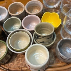 気分で選ぶ楽しさ🎵お猪口14個と冷酒グラス6個の画像