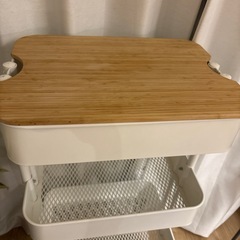 IKEA RÅSKOG ロースコグ ワゴン, ホワイト, 28x38x61 cmの画像