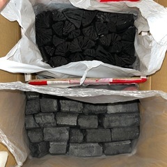 取引先決定【BBQ/キャンプ用】未使用炭セット 約9kg（高級岩手切炭＋オガ備長炭）の画像