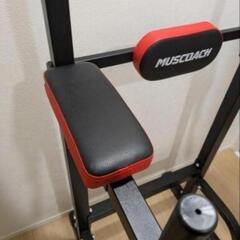 お届け無料🆓MUSCOACH懸垂機ぶら下がり健康器具トレーニング 懸垂 クッション付き マルチジム 筋トレの画像