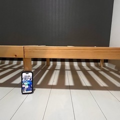 美品　すのこベッドフレーム(シングルベッド)の画像