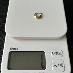 フープピアス　K18 三日月型　ペア販売の画像