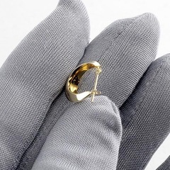 フープピアス　K18 三日月型　ペア販売の画像