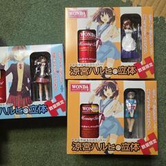 涼宮ハルヒ×ワンダ　フィギュア付き缶の画像