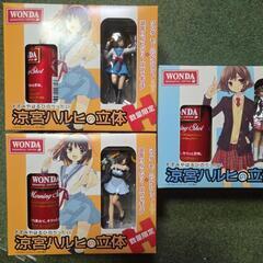 涼宮ハルヒ×ワンダ　フィギュア付き缶の画像