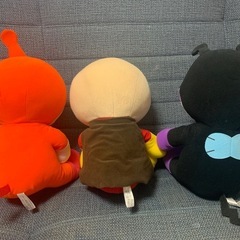 【ぬいぐるみ】アンパンマン、バイキンマン、ドキンちゃんの画像