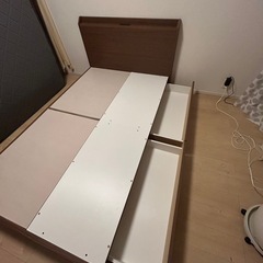 セミダブル　ベット　ベットフレームの画像