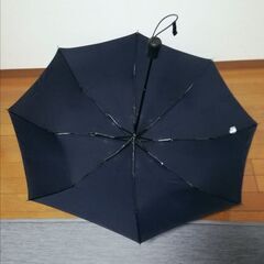 ⬛ユニクロ UVカットコンパクトアンブレラ  親骨55cm ネイビー⬛の画像