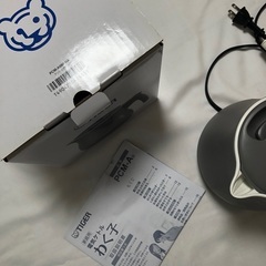 TIGER PCM-A グレー 電気ケトル 取扱説明書付きの画像