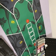 【半額以下】【超美品】ポーカーセット【総額8,000円】【チップ＋マット】の画像