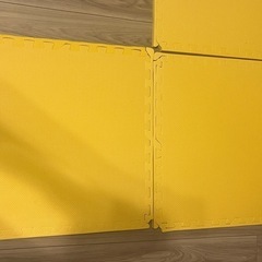 アイリスプラザ ジョイントマット 大判 60cm 20mm(厚さ)  防音 傷防止 ペット 赤ちゃん PEJTM-602 イエロー 60×60㎝の画像