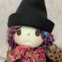 米山京子風　可愛い魔女　ハロウィン　手作り　ほうき　witch 魔女の宅急便の画像