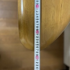 karimoku カリモク　変形　テーブル　半円　ローテーブル　3本脚の画像