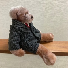 テディベア　くま　ぬいぐるみ　スーツ　希少の画像