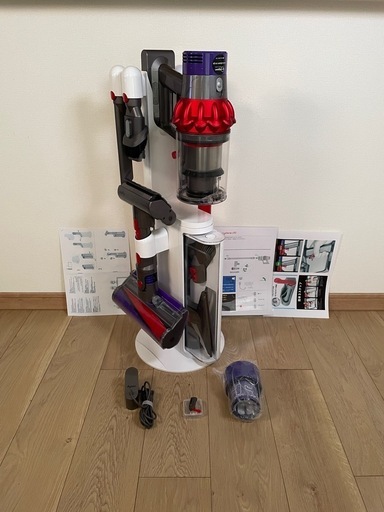 決まりました。ダイソンV10SV12フロアドック収納新品パイプ付２タイプヘッドから選択式　純正高容量優良バッテリー装着