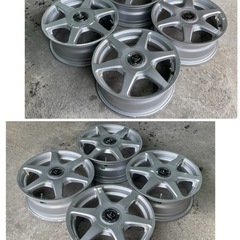 良品 BLOWS GARLA ブローズ ガーラ 6本スポークアルミホイール 15×6J+45 10H PCD100/114.3 4本セット 一台分の画像