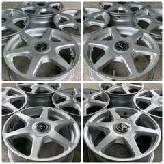 良品 BLOWS GARLA ブローズ ガーラ 6本スポークアルミホイール 15×6J+45 10H PCD100/114.3 4本セット 一台分の画像