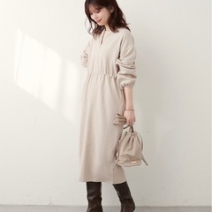 natural coutureワンピース 長袖マタニティにもの画像