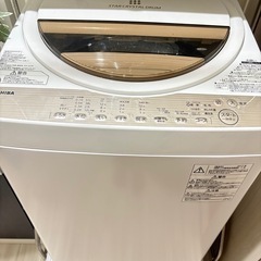 洗濯機　一人暮らし　TOSHIBA 東芝 全自動洗濯機 6kg AW-6G5(W)の画像