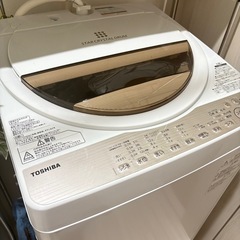 洗濯機　一人暮らし　TOSHIBA 東芝 全自動洗濯機 6kg AW-6G5(W)の画像