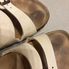 BIRKENSTOCK ホワイト サンダル 37の画像