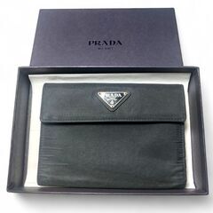 PRADA 三つ折り財布 ブラックの画像