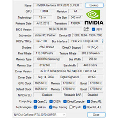 ②合計1.5TB 32GBメモリ　RTX2070Super:ZOTACの画像