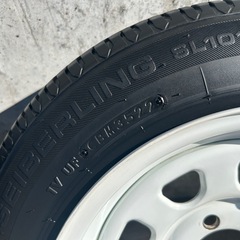 13インチ　鉄チン　7J タイヤホイールセットの画像