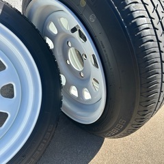 13インチ　鉄チン　7J タイヤホイールセットの画像