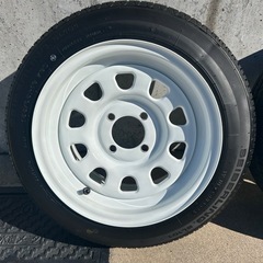 13インチ　鉄チン　7J タイヤホイールセットの画像