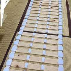 すのこベッドロール式　檜仕様(ダブル)の画像