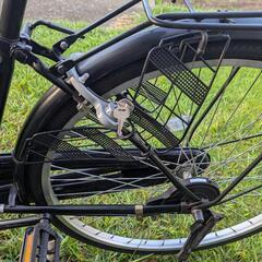 26 インチシティサイクル自転車 LEDライト カゴ鍵付き  新車に近い整備すみの画像