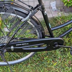 26 インチシティサイクル自転車 LEDライト カゴ鍵付き  新車に近い整備すみの画像