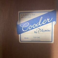 エレアコ　Cooder by タカミネ Takamine TCP 380の画像