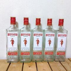 BEEFEATER　BOMBAYSAPPHIRE　GILBEY'S　空瓶　インテリア　オブジェ　ボンベイサファイア　ビーフィーター　ギルビージン　ギルビーウォッカ　洋酒　ドライジン　花瓶　ボトルシップ　ハンドメイド　インテリアの画像