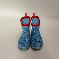【中古】パウパト　長靴　17㎝　水色の画像