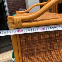 昭和レトロ ラタンチェスト 4段 サニタリーラック 引き出し箪笥 古家具の画像