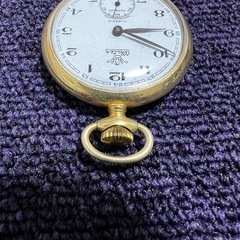 昭和天皇御成婚満60周年記念 懐中時計 スイス製手巻の画像
