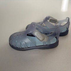 【中古】イゴール igor サンダル　クリア　ブルー　15㎝　25 の画像