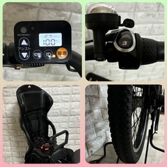 ⭐️2016年-2018年モデル⭐️Panasonic 電動自転車 ギュット アニーズ大容量8Ah子供乗せ 新基準⭐完成車配送⭐️美品⭐室内保管⭐t701の画像